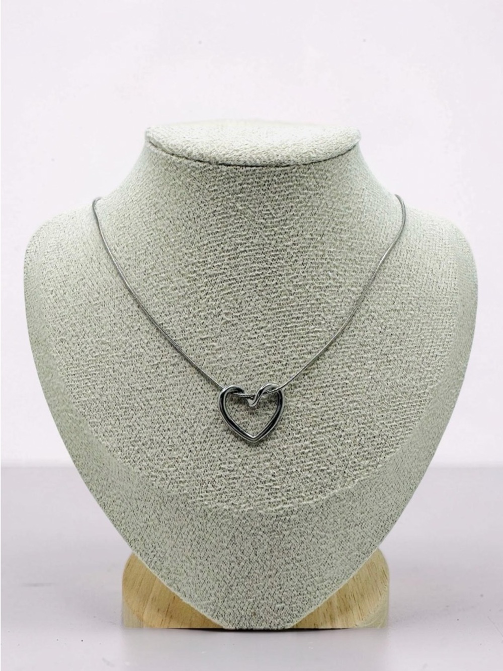 The Classic Heart Pendant in Silver - Picture 2 of 3